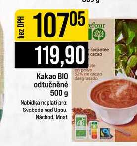 Kakao BIO de cacao odtučněné 500 g