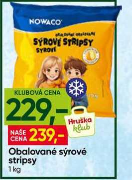 NOWACO Obalované sýrové stripsy 1 kg