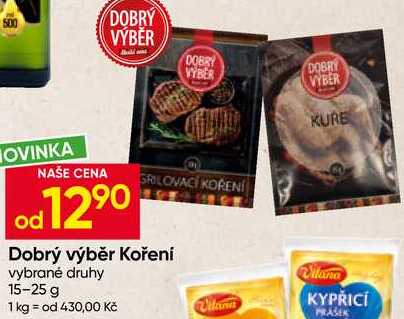 Dobrý výběr Koření vybrané druhy 15-25 g