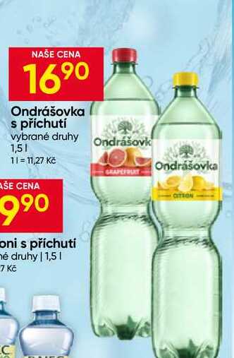 Ondrášovka s příchutí vybrané druhy 1,5l