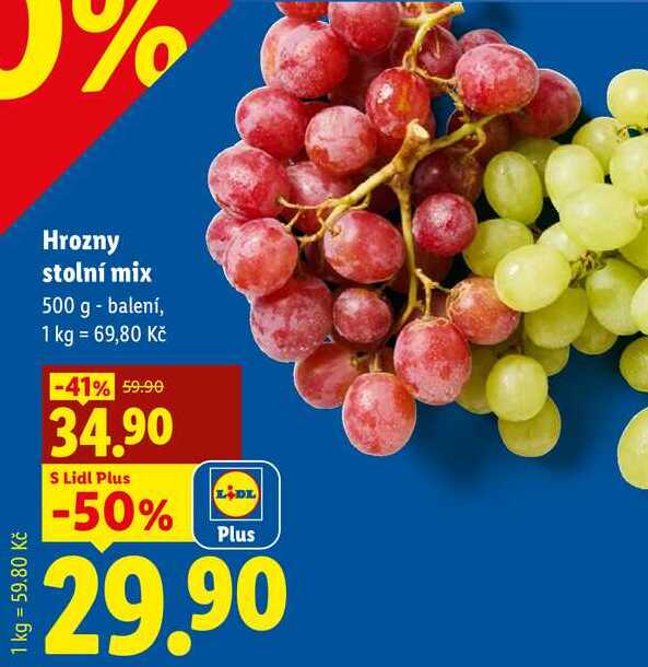 Hrozny stolní mix, 500 g - balení