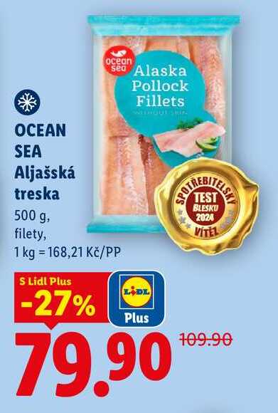 OCEAN SEA Aljašská treska, 500 g