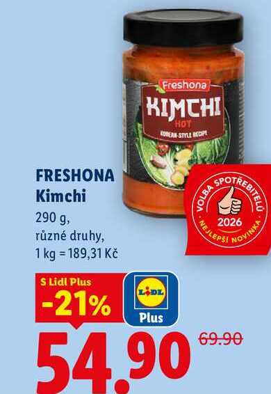 FRESHONA Kimchi, 290 g