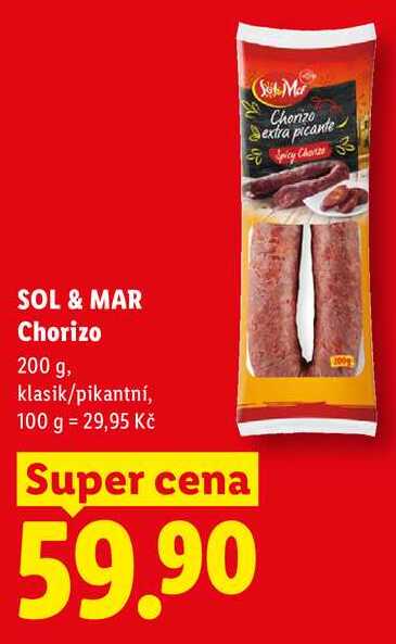 SOL & MAR Chorizo, 200 g