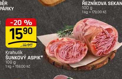 ŠUNKOVÝ ASPIK* 100 g
