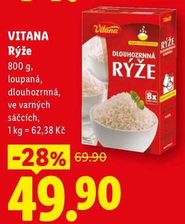 VITANA Rýže, 800 g