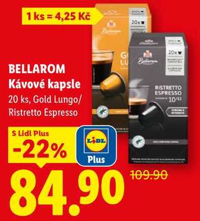 BELLAROM Kávové kapsle, 20 ks