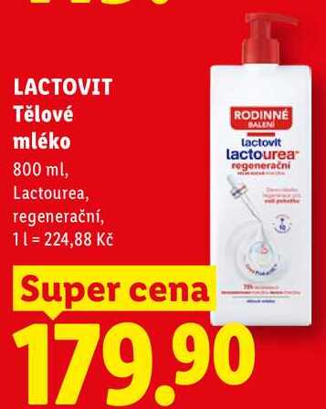 LACTOVIT Tělové mléko, 800 ml