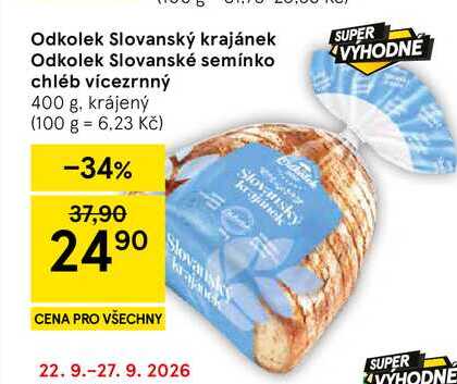 Odkolek Slovanský krajánek, 400 g 