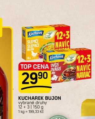 KUCHAREK BUJON vybrané druhy 12+3 150 g 