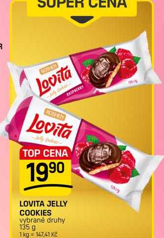 LOVITA JELLY COOKIES vybrané druhy 135 g