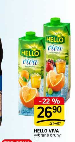 HELLO VIVA vybrané druhy 1l
