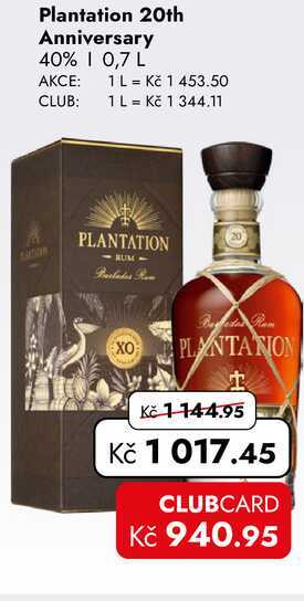 Plantation 20th Anniversary 40% | 0,7 L
