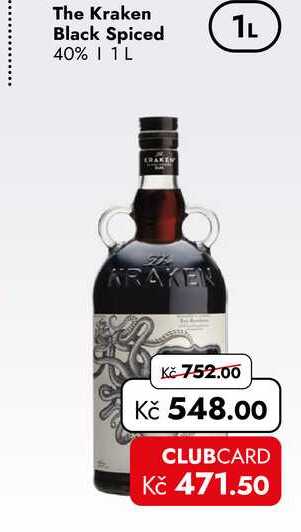 The Kraken Black Spiced 40% 1L