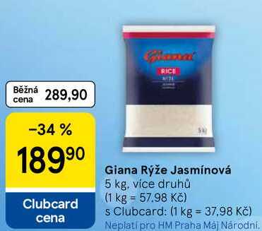 Giana Rýže Jasmínová, 5 kg