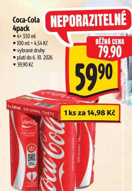Coca-Cola 4x350 ml