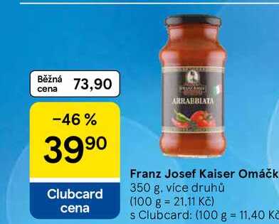 Franz Josef Kaiser Omáčka, 350 g