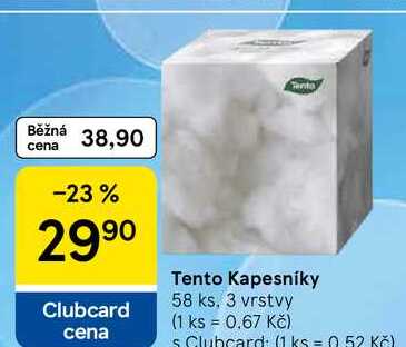 Tento Kapesníky, 58 ks, 3 vrstvy 