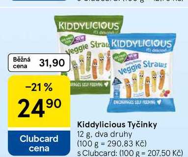 Kiddylicious Tyčinky, 12 g  