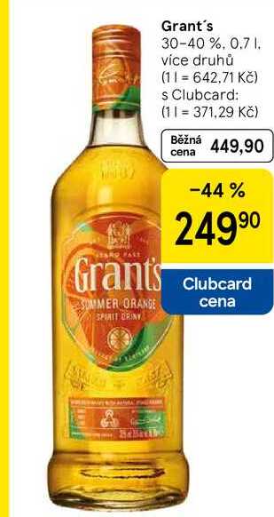 Grant's 30-40 %, 0.7 l
