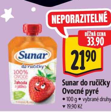  Sunar do ručičky Ovocné pyré  100 g  