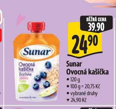   Sunar Ovocná kašička 120 g 