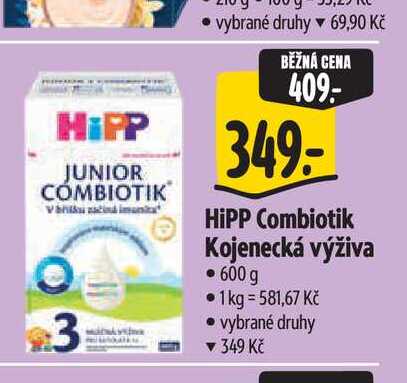 HiPP Combiotik Kojenecká výživa 600 g