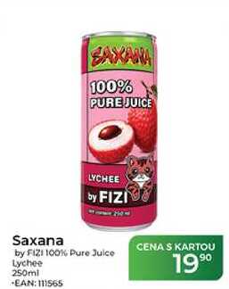 SAXANA by FIZI 100% Pure Juice Lychee 250ml