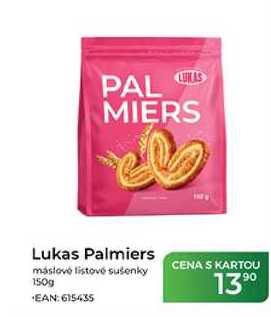 Lukas Palmiers máslové listové sušenky 150g