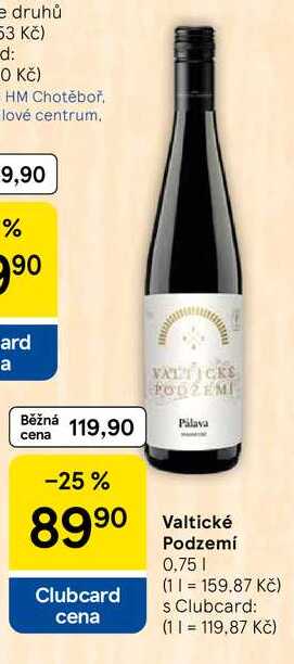 Valtické Podzemí, 0,75 l