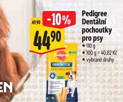 Pedigree Dentální pochoutky pro psy 110 g