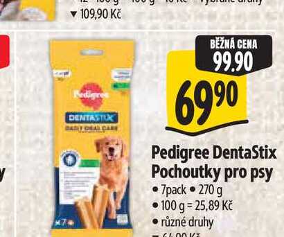 Pedigree Dentastix Pochoutky pro psy 7pack 270 g