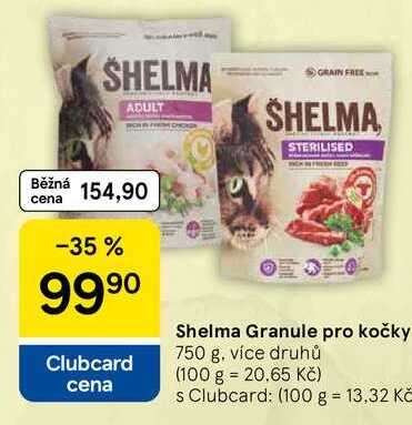 Shelma Granule pro kočky, 750 g, více druhů