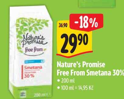 Nature's Promise Free From Smetana 30% 200 ml