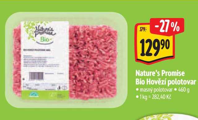 Nature's Promise Bio Hovězí polotovar 460 g