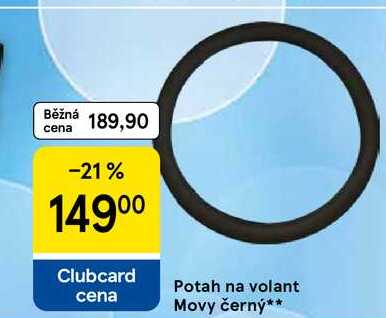 Potah na volant Movy černý 