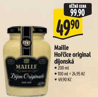 Maille Hořčice original dijonská 200 ml
