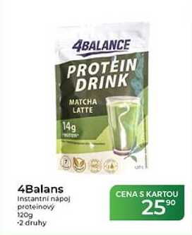 4Balans Instantní nápoj proteinový 120g