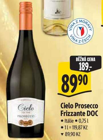 Cielo Prosecco Frizzante DOC, 0,75l
