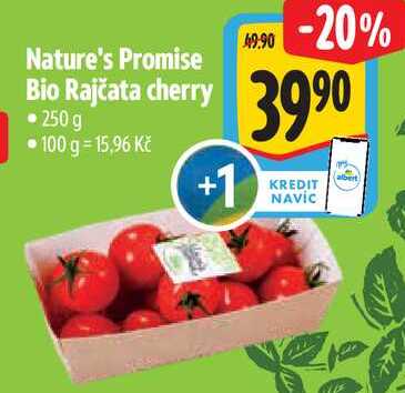 Nature's Promise Bio Rajčata cherry, 250 g