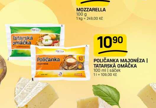 POLIČANKA MAJONÉZA | TATARSKÁ OMÁČKA 100 ml | sáček 