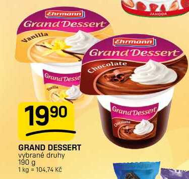 GRAND DESSERT vybrané druhy 190 g