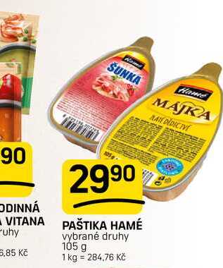 PAŠTIKA HAMÉ vybrané druhy 105 g