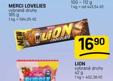 LION vybrané druhy 42 g