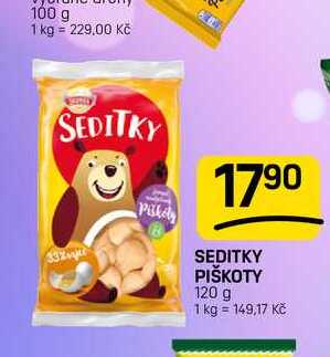 SEDITKY PIŠKOTY 120 g