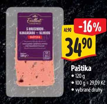Paštika, 120 g