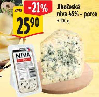 Jihočeská niva 45% - porce, 100 g  