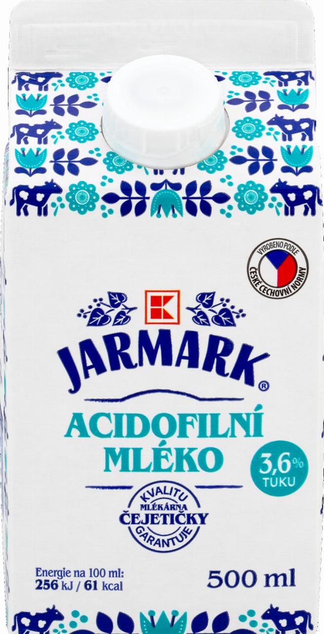 K-Jarmark Acidofilní mléko tuk 3,6 %