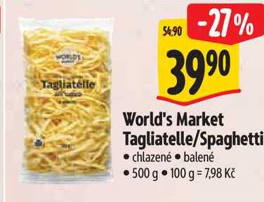 World's Market Tagliatelle/Spaghetti, 500 g