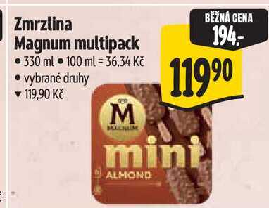 Zmrzlina Magnum multipack, 330 ml